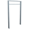 Lean-on hoop made of steel tube | Square tube, 80 x 20 mm | with cross bar (small distance) | total width: 750 mm | hot-dip galvanized